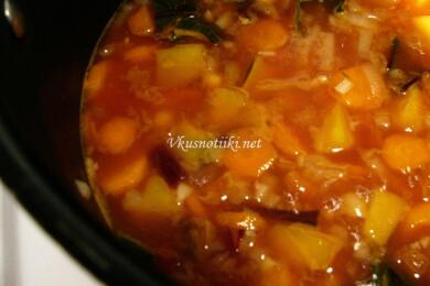 Свинско месо със зеленчуци II