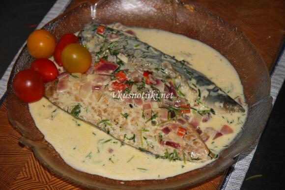 Скумрия със сметана