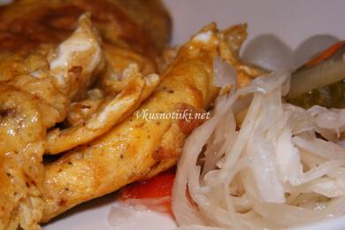 Печен омлет