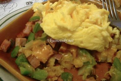 Бърз миш маш с шунка