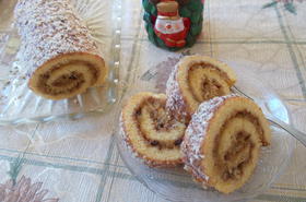 Руло с ябълки ,орехи и канела