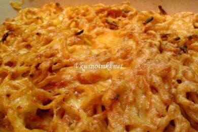 Спагети на фурна