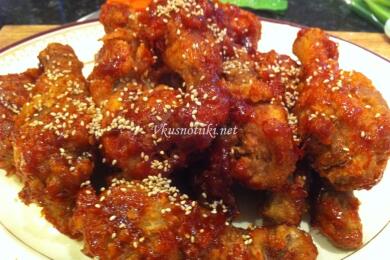 Пилешки хапки със сусам