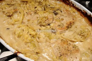 Свинско месо в сметана