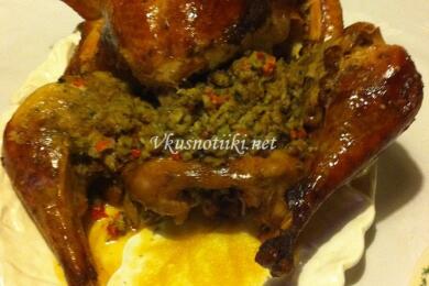 Пълнена пуйка с ориз 