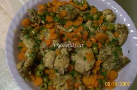 Пиле с маслини