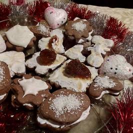 Коледни какаови сладки с целуфчена глазура