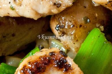 Свински кебап със сметана