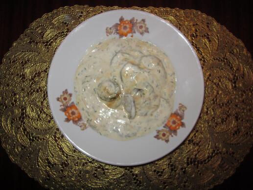 Тиквички с кисело мляко