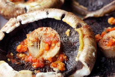 Гъби печени на жар