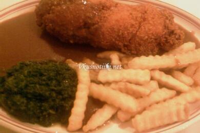 Пилешки бутчета с кашкавал