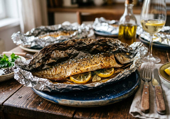 Скумрия във фолио