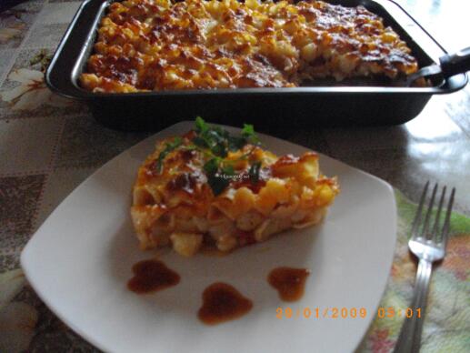 Макарони с домати и сирена на фурна