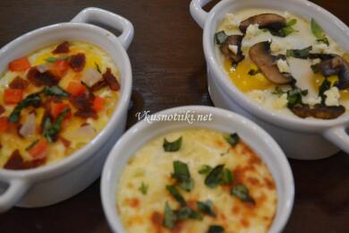 Варени яйца със сирене