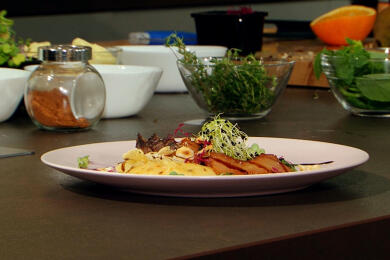 Патешки дроб с круши