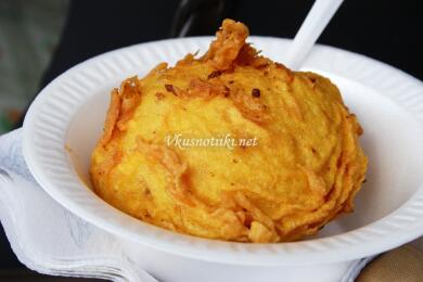 Кюфтенца от картофи-пълнени с кайма