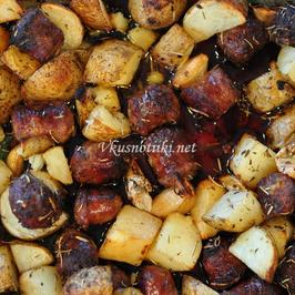 Пикантни картофи на фурна