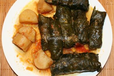 Посни лозови сърмички