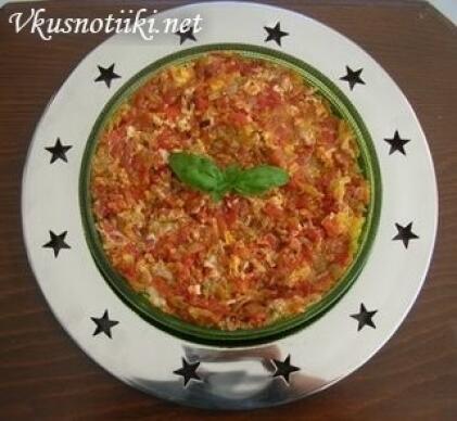 Пържени яйца с кайма