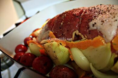 Свинско с портокали