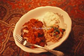 Свински котлети със зеленчуци