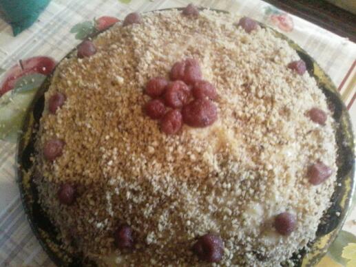 Орехова торта с крем Ванилия