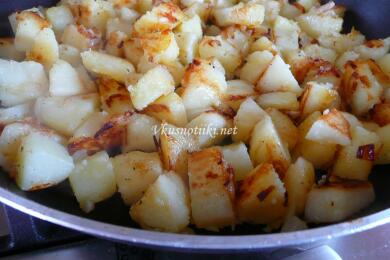 Пикантни пържени картофки за гарнитура