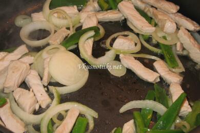 Свинско месо с лук