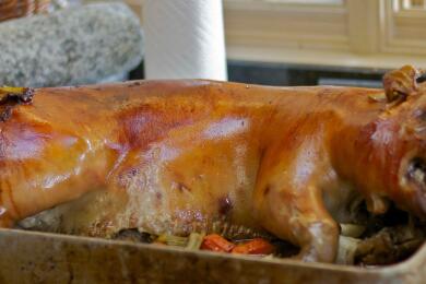 Пълнено прасенце по гръцки