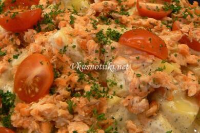 Салата с ролца от раци