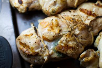 Пълнени пилешки  пържоли