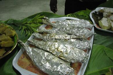 Печена риба в хартия