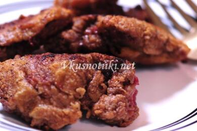 Мързеливо панирани пилешки дробчета