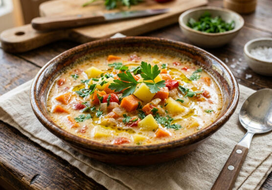 Зеленчукова супа със застройка