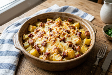 Бекон с картофи на фурна