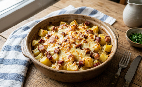 Бекон с картофи на фурна