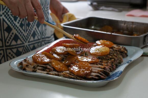 Свинско с портокали