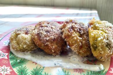 Хрупкави картофени кюфтета на фурна