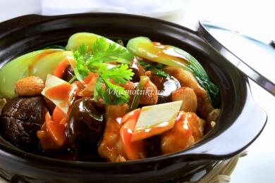 Сач с пилешко