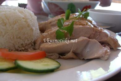 Пиле с ориз и чесън