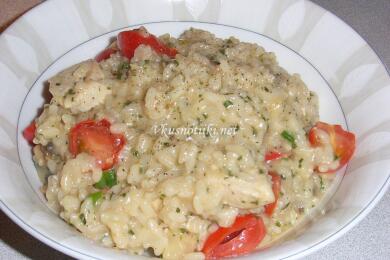 Ризото с пиле и зеленчуци