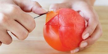 Лесен начин за белене на домати