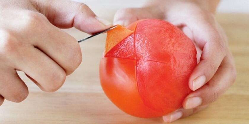 Лесен начин за белене на домати