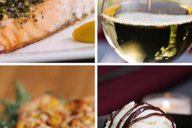 Вечеря със Сьомга за двама (меню)