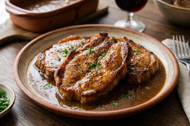 Свински пържоли на фурна