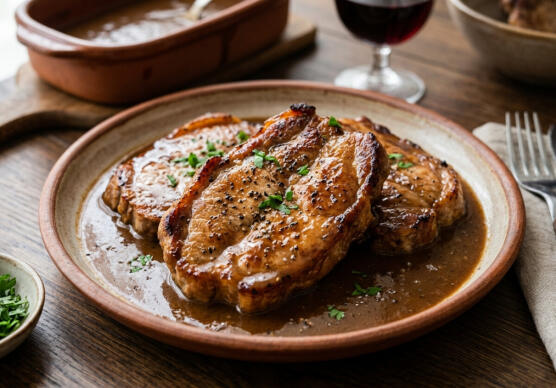 Свински пържоли на фурна