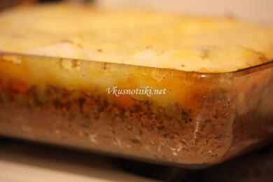 Кайма с ориз и картофено пюре