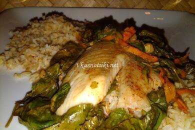 Калкан със спанак