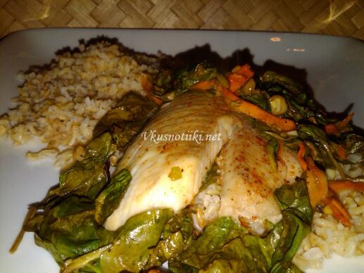 Калкан със спанак