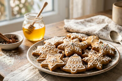 Коледни меденки с канела и мед